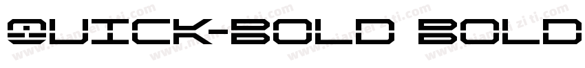 Quick-Bold Bold字体转换